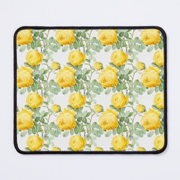 Item preview, yellow vintage roses print (large) designed and sold by LittleBettyMakes.