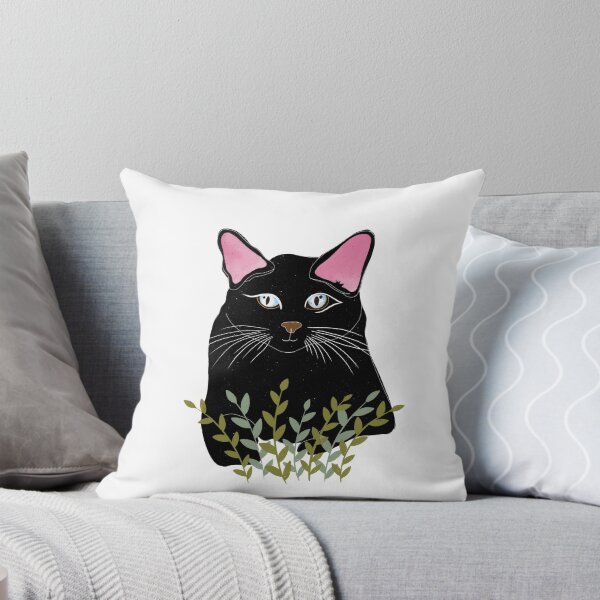 Item preview, Black Cat Illustration designed and sold by patternsforsoul.