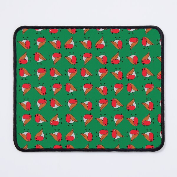 Item preview, Christmas robins on green designed and sold by LittleBettyMakes.