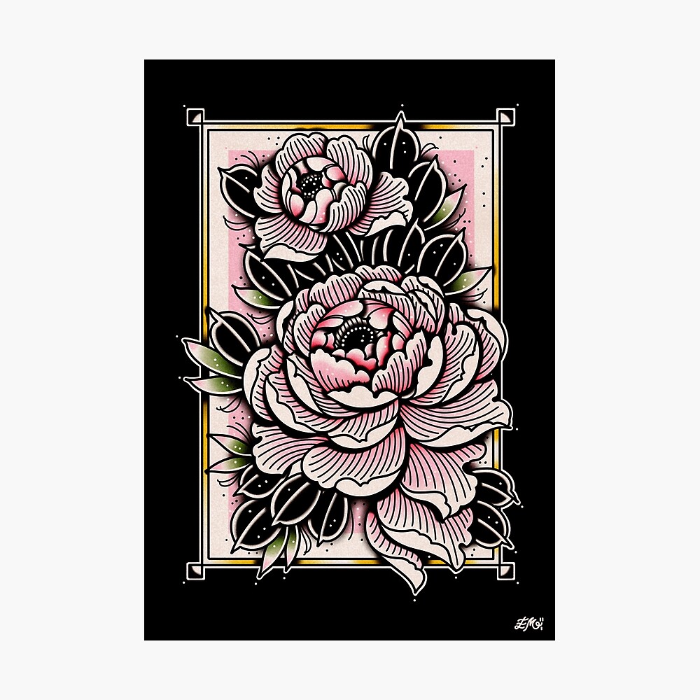 Buy Traditional Mandala Tattoo Flower Flash Print A3 Online in India - Etsy