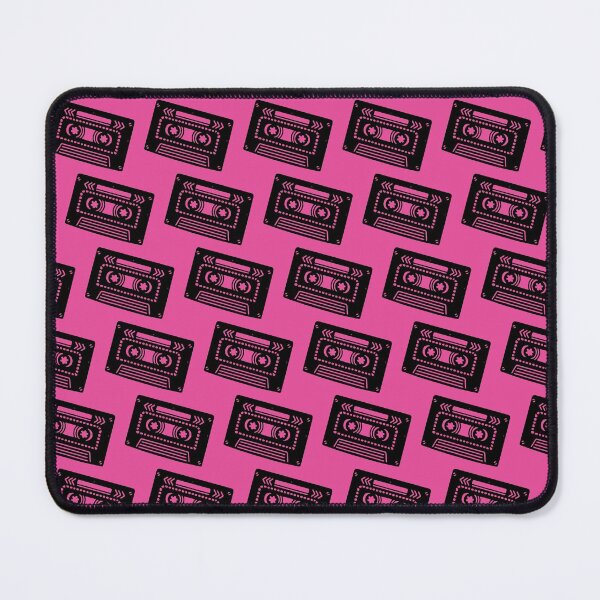 Item preview, Pink retro cassette pattern designed and sold by LittleBettyMakes.
