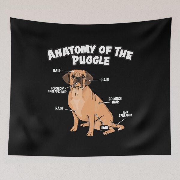 Item preview, Anatomy Of A Puggle Funny Dog Lover  designed and sold by JessieJune.