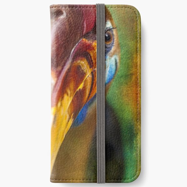 Finer Feathered Friends: Red knobbed Hornbill iPhone Wallet