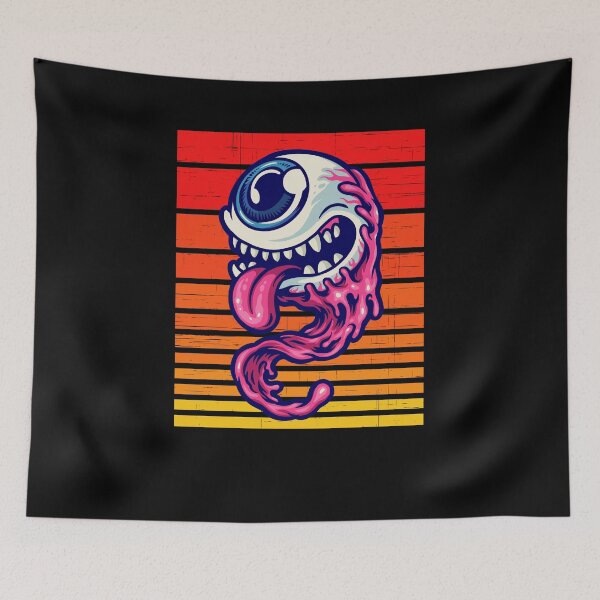 Item preview, Halloween One Eye Monster Retro Style designed and sold by libbergina.