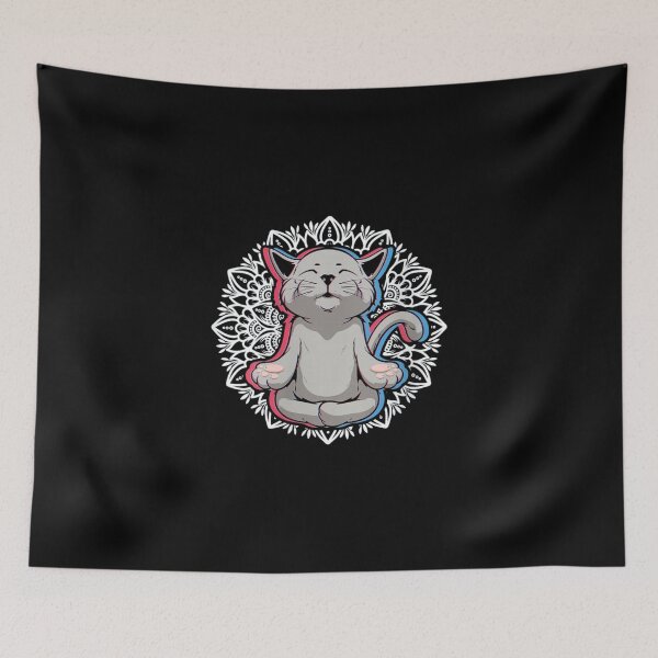 Item preview, Yoga Meditación Miau designed and sold by melinhsocson.