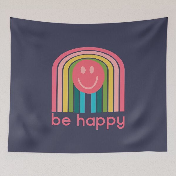 Item preview, Be Happy Smiley Rainbow designed and sold by SharksOnShore.