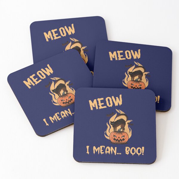 Item preview, Meow I Mean Boo - Funny Cute Spooky Cat Pumpkin Halloween Trick or Treat Costume  designed and sold by CactusFamily.