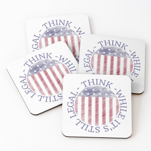 Item preview, Think while it's still legal, American flag design designed and sold by Auntieck.