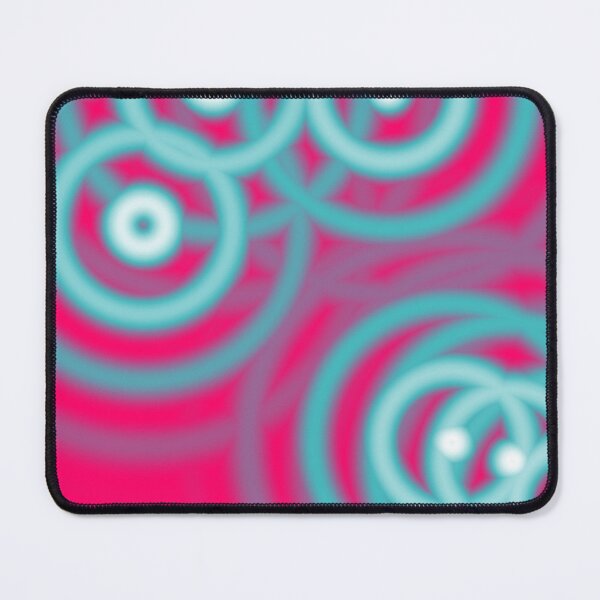 Item preview, 1980s modern abstract girly pattern hot pink Fuschia designed and sold by LEILA ART SPACE.