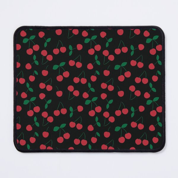 Item preview, Cherry print on black designed and sold by LittleBettyMakes.