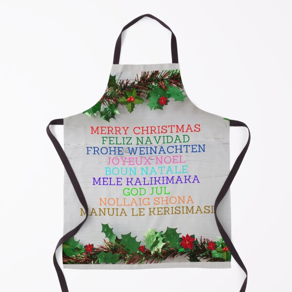 Item preview, Merry Christmas In Nine Languages, English, Spanish, German, French, Italian, Hawaiian, Swedish, Irish, and Samoan designed and sold by JoesCornerStore.
