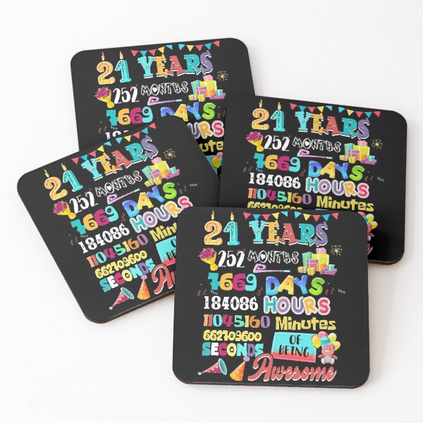 Item preview, 21st Birthday Party Celebration 21 Years Old 252 Months Fun designed and sold by canhabennhau.