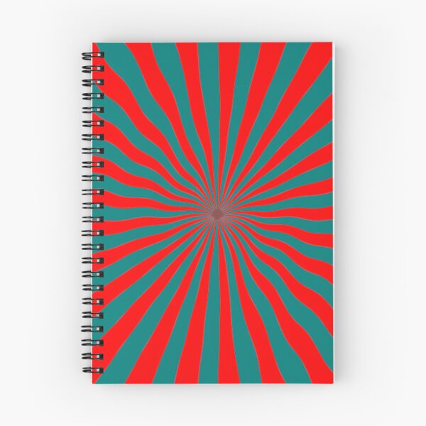 Item preview, Red and Green wavy spiral, pyschedelic, optical illusion, radiant wavy pattern designed and sold by Nostrathomas66.