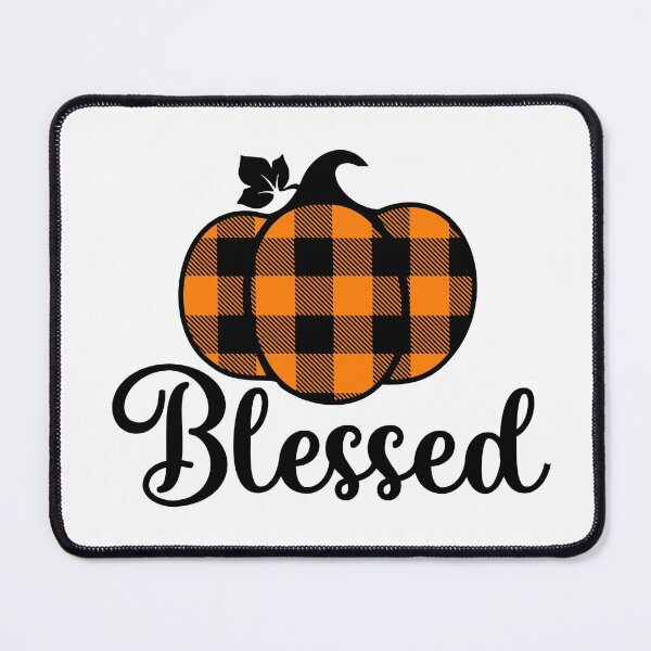 Item preview, Orange Blessed Plaid Pumpkin  designed and sold by For Little Monkeys.