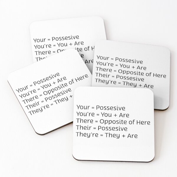 Item preview, You're Your There Their They're Grammar Correction designed and sold by KTCreativeSide.