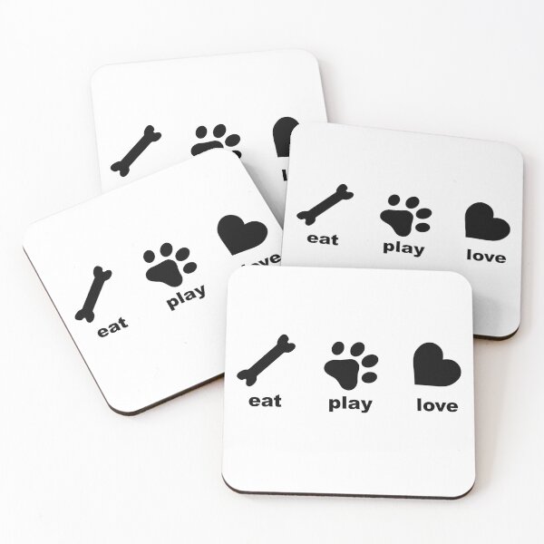 Item preview, Eat Love Play - Dogs Puppies designed and sold by CJC Designs.