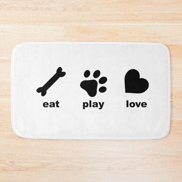 Item preview, Eat Love Play - Dogs Puppies designed and sold by CJC Designs.