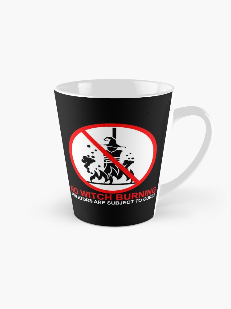Thumbnail 1 of 4, Coffee Mug, No Witch Burning! - Minimalist Witch and Wiccan Design designed and sold by SigilSorcery.
