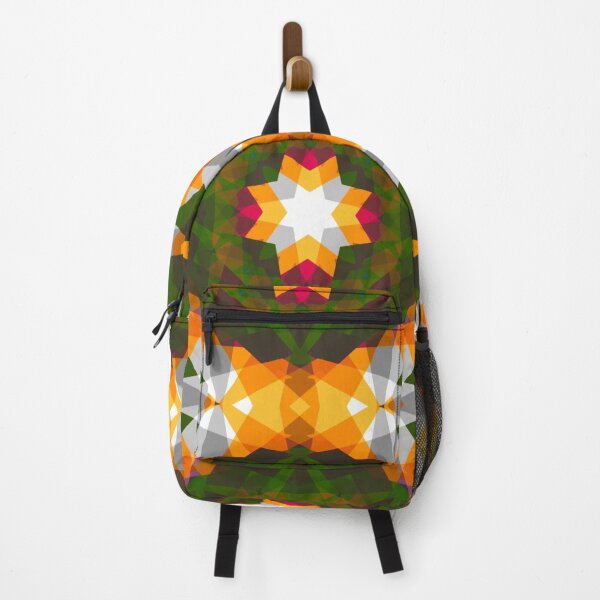 Item preview, Orange Green Grey Autumn Fall Halloween Star Pattern - Retro Seventies Countryside Cottage Inspired Art designed and sold by PatternPerfect.