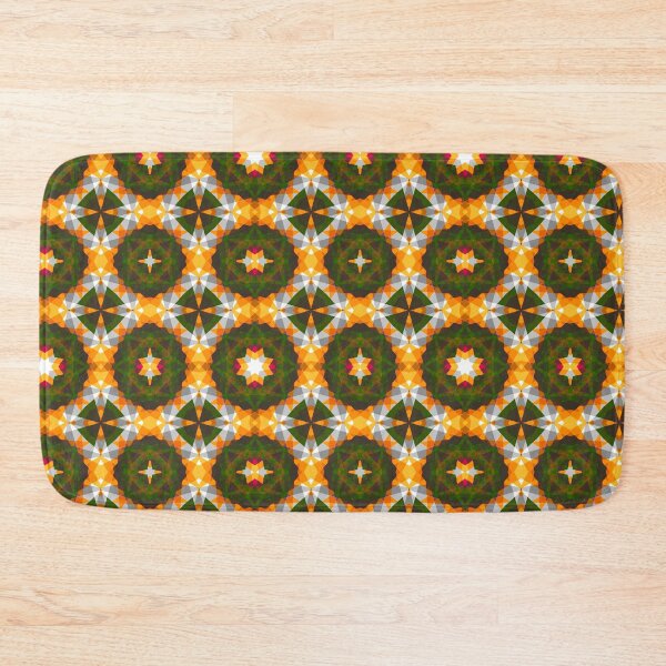 Item preview, Orange Green Grey Autumn Fall Halloween Star Pattern - Retro Seventies Countryside Cottage Inspired Art designed and sold by PatternPerfect.
