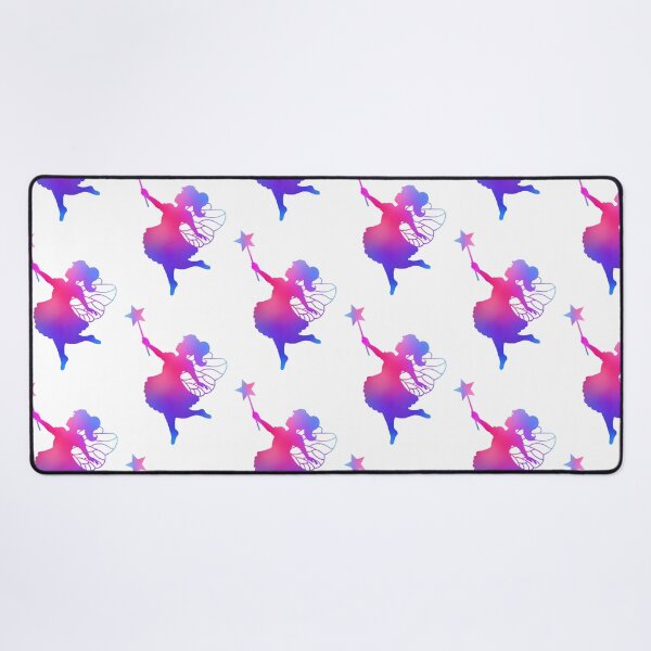 Item preview, Pink to Blue Ombre Fairy Girl Silhouette designed and sold by Deborah Camp.