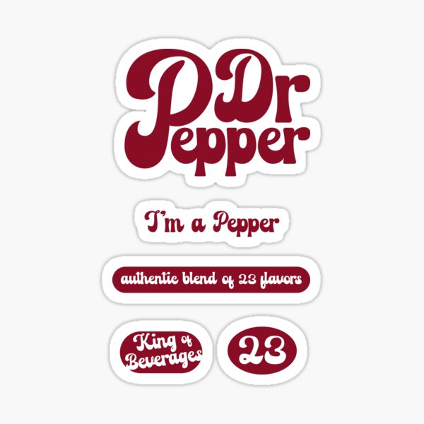 Vista previa del artículo con la obra «Paquete de pegatinas de Dr Pepper», diseñado y vendido por schrimpke.
