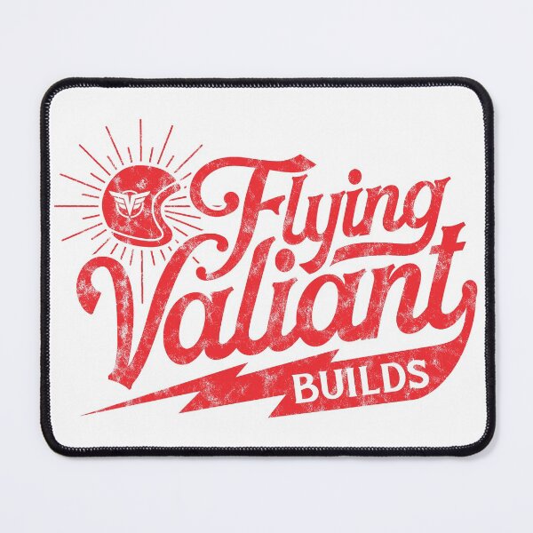 Item preview, Flying Valiant Builds (Biker Style - Red - Worn) designed and sold by Justin Ellis.