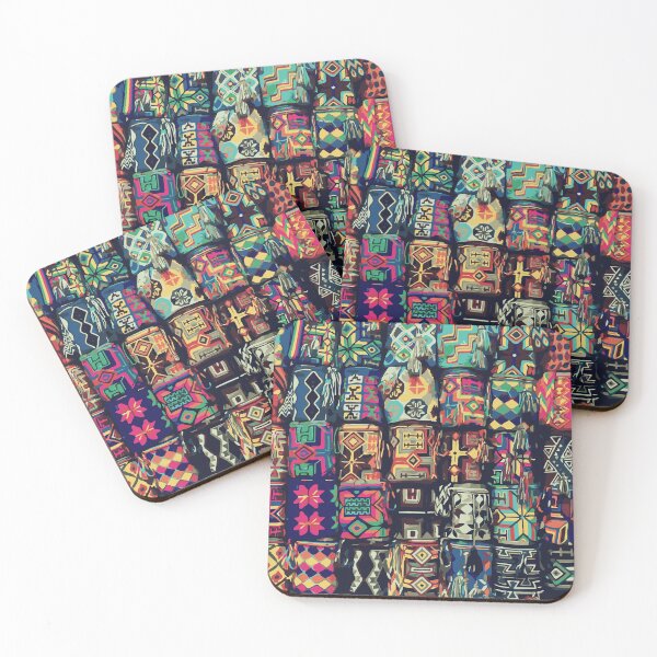 Item preview, colourful colombian traditional bags (square) designed and sold by am-mantilla2156.