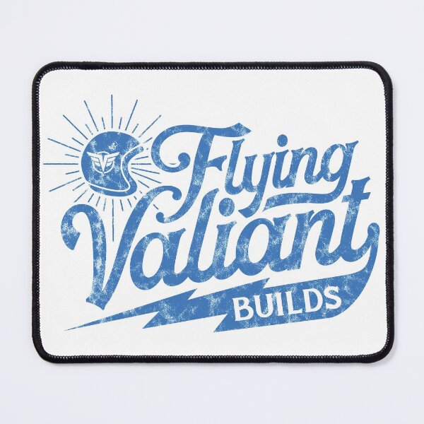 Item preview, Flying Valiant Builds (Biker Style - Blue - Worn) designed and sold by Justin Ellis.