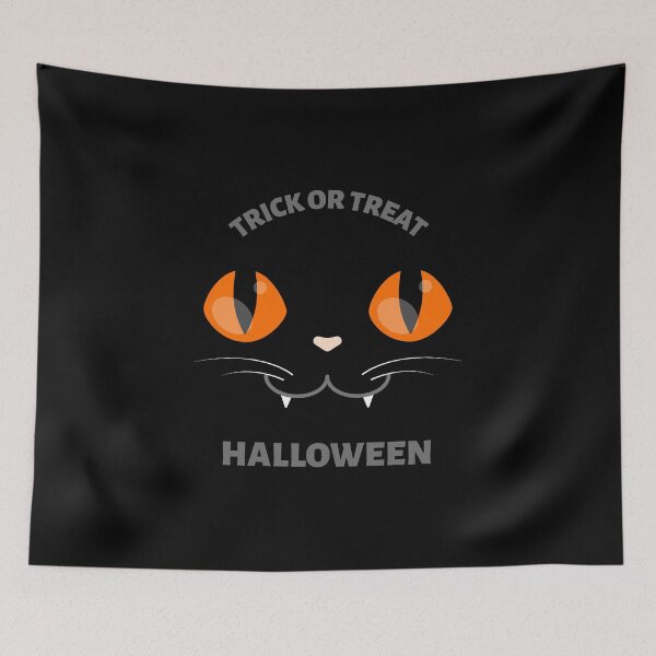Item preview, Trick or Treat Cat designed and sold by TheHillSpruce.