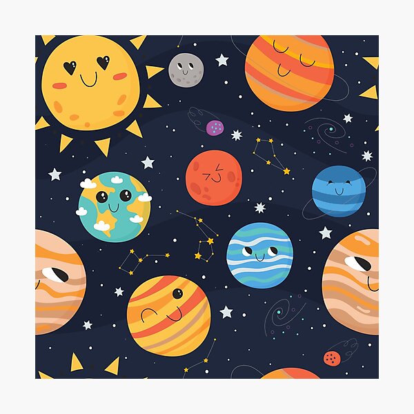 Item preview, Space Heartbeat childrens pattern designed and sold by urban-color.