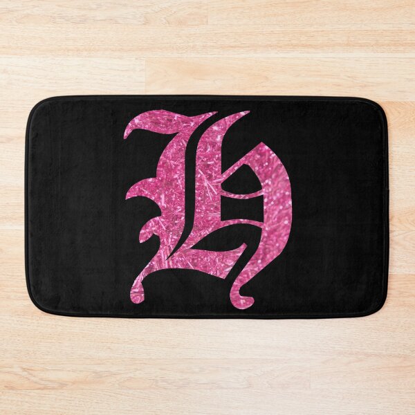 Item preview, The Letter H - Capital Pink Glitter Gothic designed and sold by TheLykosApparel.