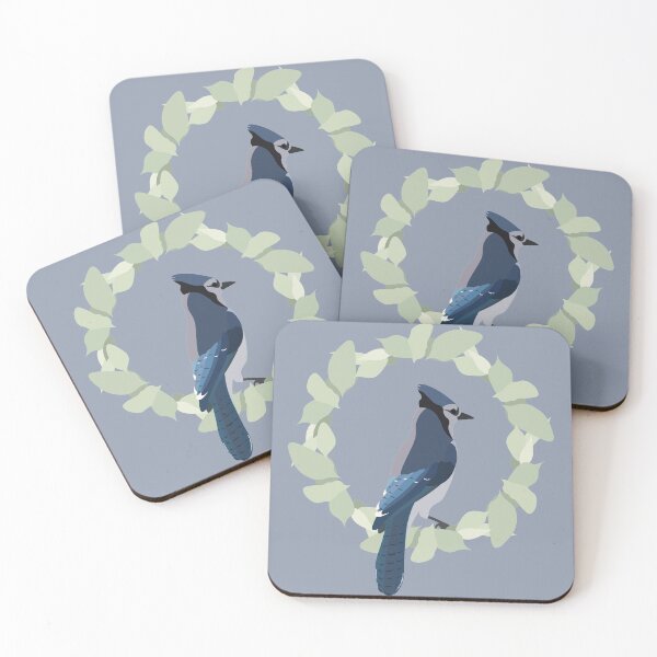 Item preview, Blue Jay on blue gray designed and sold by OneCreativePup.