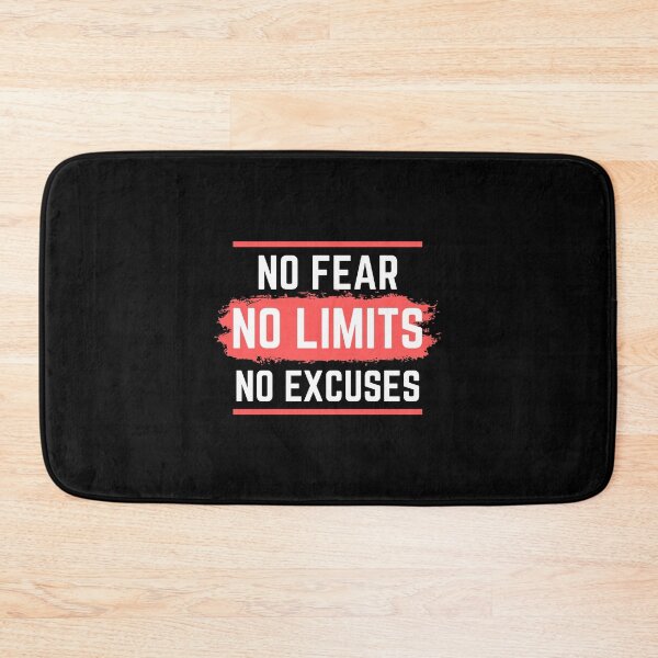 Item preview, No Fear No Limits No Excuses - Motivation Workout Gift designed and sold by RE PIXEL.