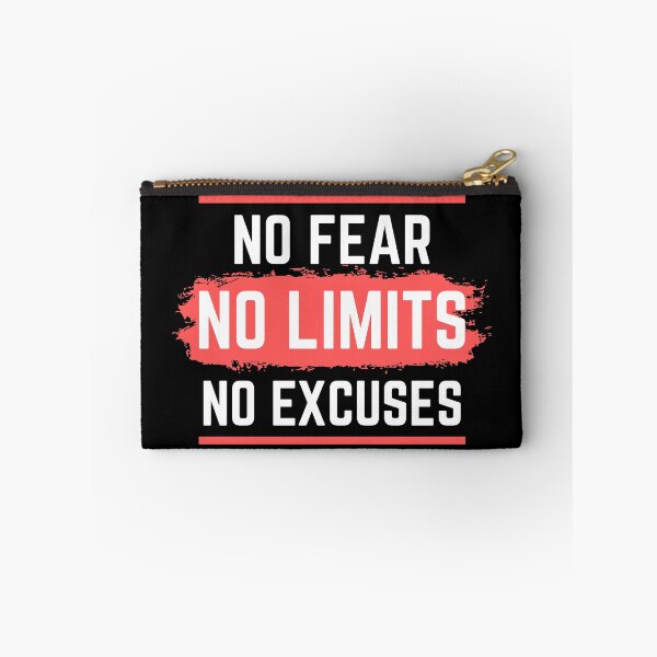 Item preview, No Fear No Limits No Excuses - Motivation Workout Gift designed and sold by RE PIXEL.