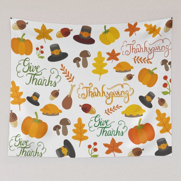 Item preview, Happy Thanksgiving Fun Pattern designed and sold by Warrior Veteran Clothing.