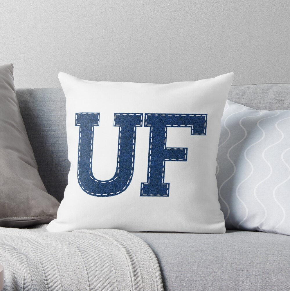Shop UF Sewn Blue Throw Pillow by Swamp Style TP-FU8XD659