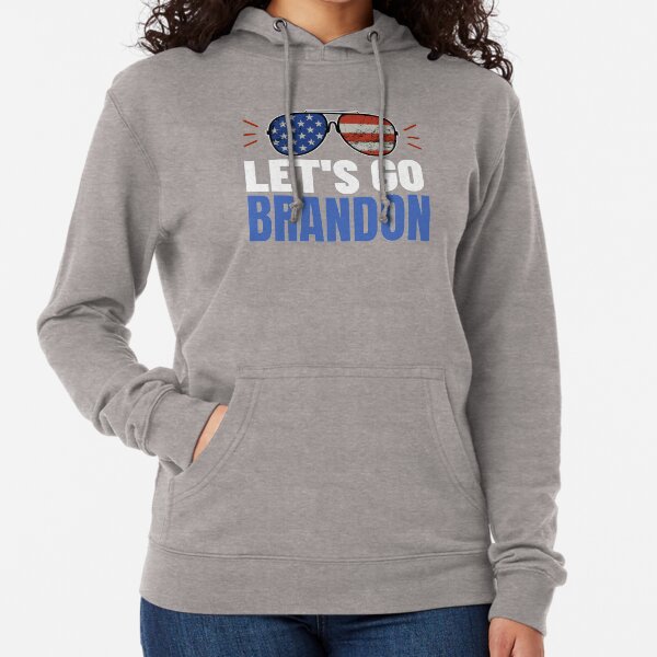 Let's Go Brandon Flag Sunglasses Lightweight Hoodie