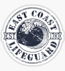 East Coast Lifeguard Sticker