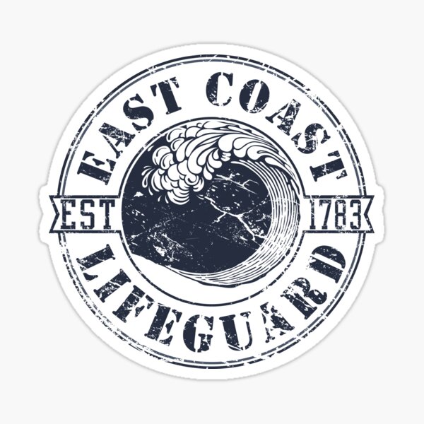 East Coast Lifeguard Sticker