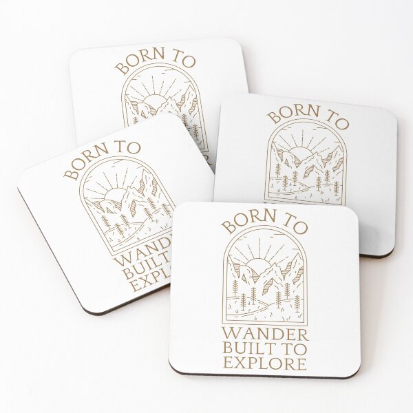Item preview, Born to wander built to explore, the mountains are calling designed and sold by Auntieck.