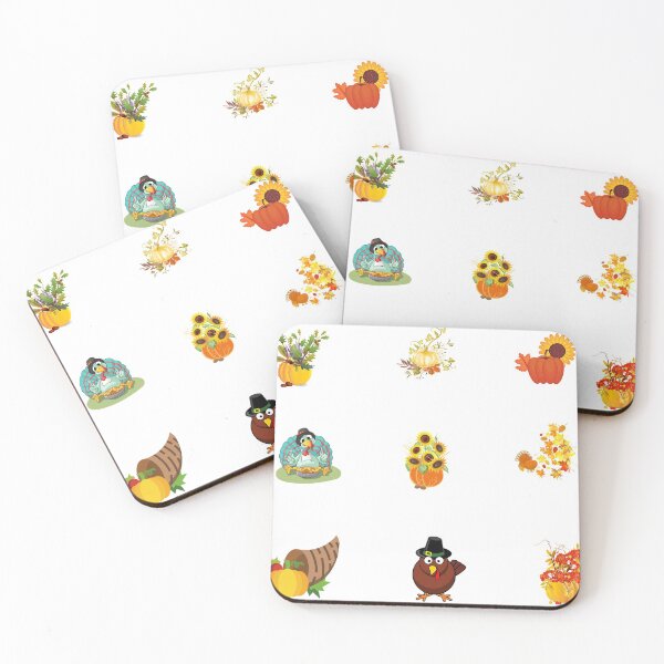 Item preview, Happy Thanksgiving Collage - Thanksgiving Pumpkin, Turkey, Horn of Plenty Thanksgiving Print designed and sold by silviaol.