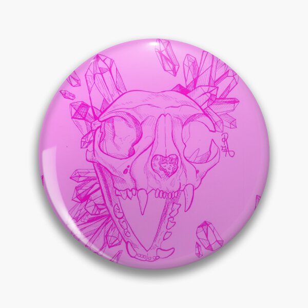 Item preview, Crystalized Cat Skull (Pink) designed and sold by Reigne Adrian.