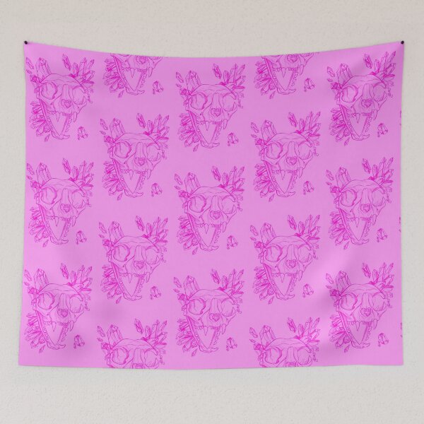 Item preview, Crystalized Cat Skull (Pink) designed and sold by Reigne Adrian.