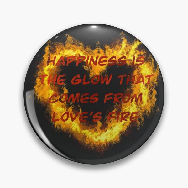 Aperçu de l'œuvre Le bonheur est la lueur qui vient du feu de l'amour créée et vendue par AbicArtsStudio.