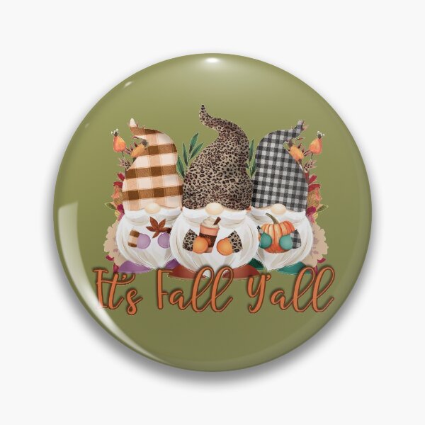 Item preview, It's Fall Y'all Gnomes In Autumn Plaid And Leopard Print designed and sold by ChicoryJunction.
