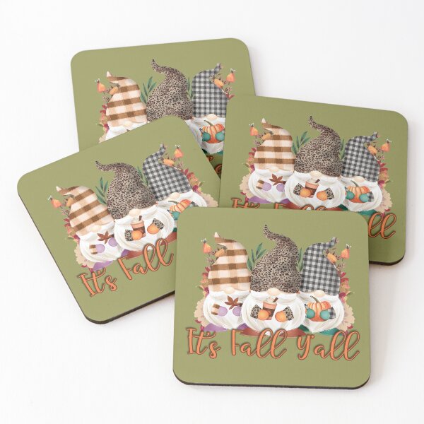 Item preview, It's Fall Y'all Gnomes In Autumn Plaid And Leopard Print designed and sold by ChicoryJunction.