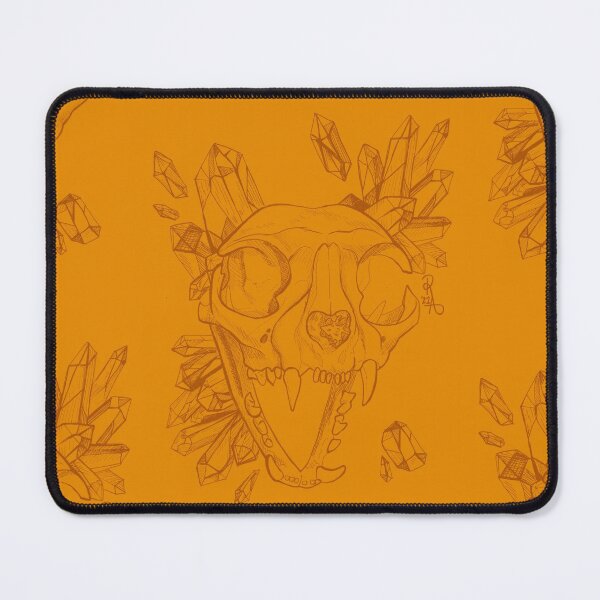 Item preview, Crystalized Cat Skull (Gold) designed and sold by Reigne Adrian.