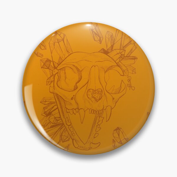 Item preview, Crystalized Cat Skull (Gold) designed and sold by Reigne Adrian.