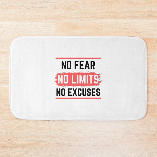 Item preview, No Fear No Limits No Excuses - Motivation Workout Gift designed and sold by RE PIXEL.